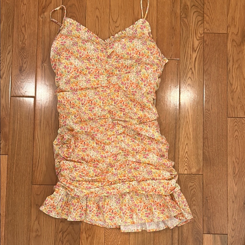 Lush Multicolor Floral Mini Dress